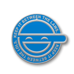 Laughing Man Enamel Pin